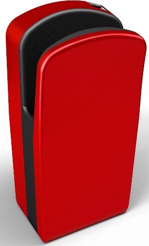Veltia VELHDFRD1 Automatic Hand Dryer, F1 Red Painted Finish, Over 300 Air nozzles with an air speed around 200 km/h Drying System, Voltage 120V, Frequency 60 Hz, Power 1.880W, Current 15.9A @ 120Vac, Class ll Electrical Isolation, 125 Mph (200 Km/h) Air Speed, 10-15 s Drying Time (VELHD-FRD1 VELHDFRD-1 VELHDFRD)
