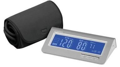 Veridian Healthcare 01-513SL Silver Metallic Style Arm Blood Pressure Monitor; Blood pressure arm monitor; Brushed aluminum housing; Large LCD display with blue LED backlight; Fully automatic inflation and deflation; Simultaneous systolic, diastolic and pulse results; 1-person memory bank holds 60 readings; Memory recall with date-time stamp; Hypertension Indicator; Irregular Heartbeat Detection; Automatic shut-off; Preformed wide-range; UPC 845717513920 (VERIDIAN01513SL VERIDIAN 01-513SL)