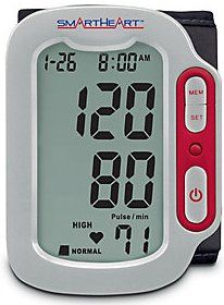 Veridian Healthcare 01-517 Veridian Healthcare Sport Wrist Blood Pressure Monitor; Clinically accurate readings; Generous extra-large display; Simultaneous systolic, diastolic and pulse display; 90-reading memory bank with date/time stamp and last 3 reading average; Hypertension Indicator provides a comparison to; World Health Organization (WHO) standards; UPC 845717015172 (VERIDIAN01517 VERIDIAN 01-517)