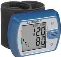Veridian Healthcare 01-526 Talking Ultra Digital Blood Pressure Wrist Monitor, Adult, Bilingual audible readings in English or Spanish with adjustable volume that can be turned off for privacy during readings, Smooth-touch buttons require little pressure to operate and illuminate for easy viewing, UPC 845717002721 (VERIDIAN01526 01526 01 526 015-26) 
