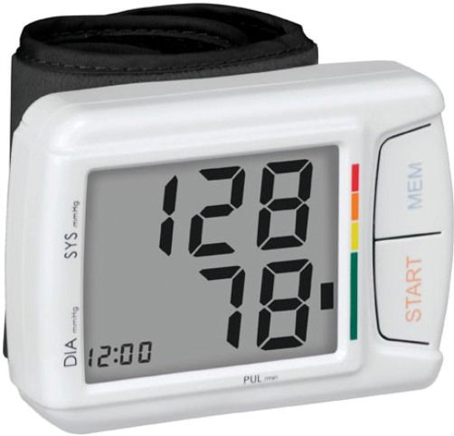 Veridian Healthcare 01-540 SmartHeart Wrist Digital Blood Pressure Monitor, Adult, Fully automatic, one-button operation is easy to use for at-home monitoring, Clinically accurate readings, Displays systolic, diastolic and pulse readings simultaneously with date and time stamp, Memory bank stores up to 60 readings, UPC 845717004183 (VERIDIAN01540 01540 01 540 015-40)