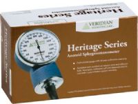 Veridian Healthcare 02-1073 Heritage Series Aneroid Sphygmomanometer, Child, Ideal for the healthcare provider who is looking for quality and affordability, Calibrated nylon cuff with standard inflation system, Contains latex, Size 4.25"W x 13.5"L; Fits arm circumference 7.75" – 11.375", Retail packaging, UPC 845717000185 (VERIDIAN021073 021073 02 1073 021-073 0210-73) 