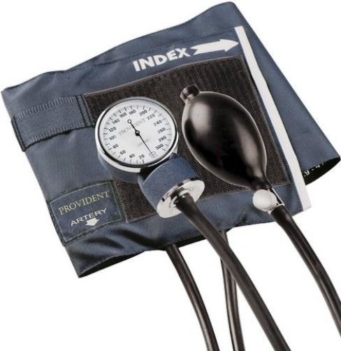 Veridian Healthcare 02-1105 Provident Series Aneroid Sphygmomanometer, Infant, Calibrated nylon cuff with standard inflation system, Size 8.25
