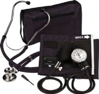 Veridian Healthcare 02-12601 Sterling ProKit Adjustable Aneroid Sphygmomanometer with Sprague Stethoscope, Adult, Black, Outstanding quality and versatility come together in convenient all-in-one, professional kits, Every ProKit includes a large coordinating attaché case or fanny pack, UPC 845717000390 (VERIDIAN0212601 0212601 02 12601 021-2601 0212-601) 