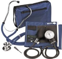 Veridian Healthcare 02-12602 Sterling ProKit Adjustable Aneroid Sphygmomanometer with Sprague Stethoscope, Adult, Navy Blue, Outstanding quality and versatility come together in convenient all-in-one, professional kits, Every ProKit includes a large coordinating attaché case pack, UPC 845717000406 (VERIDIAN0212602 0212602 02 12602 021-2602 0212-602) 