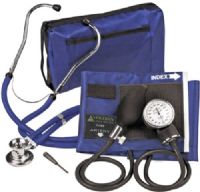 Veridian Healthcare 02-12603 Sterling ProKit Adjustable Aneroid Sphygmomanometer with Sprague Stethoscope, Adult, Royal Blue, Outstanding quality and versatility come together in convenient all-in-one, professional kits, Every ProKit includes a large coordinating attaché case pack, UPC 845717000413 (VERIDIAN0212603 0212603 02 12603 021-2603 0212-603) 