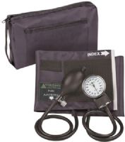 Veridian Healthcare 02-12801 ProKit Aneroid Sphygmomanometer, Adult, Black, Standard air release valve and bulb and nylon calibrated adult cuff, Size: 5.5"W x 21"L; Fits arm circumference 11" - 16.375", Outstanding quality and versatility come together in convenient all-in-one professional kit, UPC 845717000550 (VERIDIAN0212801 0212801 02 12801 021-2801 0212-801) 