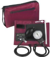 Veridian Healthcare 02-12804 ProKit Aneroid Sphygmomanometer, Adult, Burgundy, Standard air release valve and bulb and nylon calibrated adult cuff, Size: 5.5"W x 21"L; Fits arm circumference 11" - 16.375", Outstanding quality and versatility come together in convenient all-in-one professional kit, UPC 845717000581 (VERIDIAN0212804 0212804 02 12804 021-2804 0212-804) 