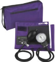 Veridian Healthcare 02-12811 ProKit Aneroid Sphygmomanometer, Adult, Purple, Standard air release valve and bulb and nylon calibrated adult cuff, Size: 5.5"W x 21"L; Fits arm circumference 11" - 16.375", Outstanding quality and versatility come together in convenient all-in-one professional kit, UPC 845717000611 (VERIDIAN0212811 0212811 02 12811 021-2811 0212-811) 