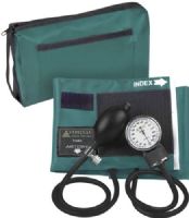 Veridian Healthcare 02-12813 ProKit Aneroid Sphygmomanometer, Adult, Teal, Standard air release valve and bulb and nylon calibrated adult cuff, Size: 5.5"W x 21"L; Fits arm circumference 11" - 16.375", Outstanding quality and versatility come together in convenient all-in-one professional kit, UPC 845717000628 (VERIDIAN0212813 0212813 02 12813 021-2813 0212-813) 