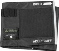 Veridian Healthcare 03-1671 Replacement Black Nylon Cuff Only, Adult For use with sphygmomanometers, UPC 845717001175 (VERIDIAN031671 031671 03 1671 031-671 0316-71) 