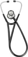 Veridian Healthcare 05-10401 Pinnacle Series Stainless Steel Cardiology Stethoscope, Black, Inner-spring stainless steel binaural and deep cone-shaped cast stainless steel bell provide excellent acoustical sensitivity, Non-chill retaining ring ensures proper diaphragm fit for optimum sound transmission, Latex-Freee, UPC 845717001342 (VERIDIAN0510401 05 10401 051-0401 0510-401 05104-01) 