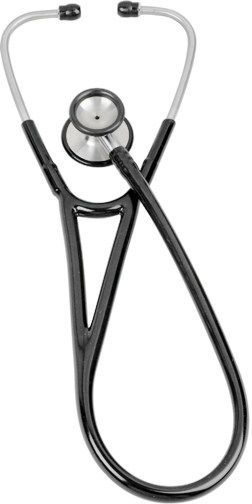 Veridian Healthcare 05-10401 Pinnacle Series Stainless Steel Cardiology Stethoscope, Black, Inner-spring stainless steel binaural and deep cone-shaped cast stainless steel bell provide excellent acoustical sensitivity, Non-chill retaining ring ensures proper diaphragm fit for optimum sound transmission, Latex-Freee, UPC 845717001342 (VERIDIAN0510401 05 10401 051-0401 0510-401 05104-01)