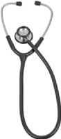 Veridian Healthcare 05-10501 Pinnacle Series Stainless Steel Adult Stethoscope, Black, Deluxe cast stainless steel chestpiece and inner-spring binaural, Color-coordinated non-chill bell ring and diaphragm retaining ring provide added patient comfort, Latex-Free, Thick-walled vinyl tubing, Tube length 25"/total length 30", UPC 845717001359 (VERIDIAN0510501 05 10501 051-0501 0510-501 05105-01) 