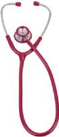 Veridian Healthcare 05-10504 Pinnacle Series Stainless Steel Adult Stethoscope, Burgundy, Deluxe cast stainless steel chestpiece and inner-spring binaural, Color-coordinated non-chill bell ring and diaphragm retaining ring provide added patient comfort, Latex-Free, Thick-walled vinyl tubing, Tube length 25"/total length 30", UPC 845717001373 (VERIDIAN0510504 05 10504 051-0504 0510-504 05105-04) 