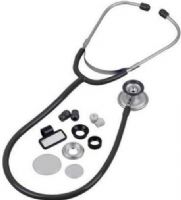 Veridian Healthcare 05-10901 Sterling Series Sprague Rappaport-Type Y-Tube Stethoscope, Black, Slider Pack, Advanced Sprague Rappaport-Type Y-Tube stethoscope is 30% lighter than traditional dual-tube versions, Satin-finish zinc alloy rotating chestpiece features two inner drum seals, effectively preventing audio leakage, UPC 845717001427 (VERIDIAN0510901 0510901 05 10901 051-0901 0510-901) 