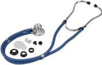 Veridian Healthcare 05-11003 Sterling Series Sprague Rappaport-Type Stethoscope, Royal Blue, Boxed, Traditional heavy-walled vinyl tubing blocks extraneous sounds, Durable, chrome-plated zinc alloy rotating chestpiece features two inner drum seals, effectively preventing audio leakage, Latex-Free, Thick-walled vinyl tubing, UPC 845717001465 (VERIDIAN0511003 0511003 05 11003 051-1003 0511-003) 
