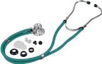 Veridian Healthcare 05-11013 Sterling Series Sprague Rappaport-Type Stethoscope, Teal, Boxed, Traditional heavy-walled vinyl tubing blocks extraneous sounds, Durable, chrome-plated zinc alloy rotating chestpiece features two inner drum seals, effectively preventing audio leakage, Latex-Free, Thick-walled vinyl tubing, UPC 845717001557 (VERIDIAN0511013 0511013 05 11013 051-1013 0511-013) 