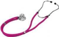Veridian Healthcare 05-11108 Sterling Series Sprague Rappaport-Type Stethoscope, Magenta, Slider Pack, Traditional heavy-walled vinyl tubing blocks extraneous sounds, Durable, chrome-plated zinc alloy rotating chestpiece features two inner drum seals, effectively preventing audio leakage, Latex-Free, Thick-walled vinyl tubing, UPC 845717001649 (VERIDIAN0511108 0511108 05 11108 051-1108 0511-108) 