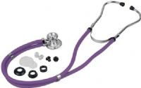 Veridian Healthcare 05-11111 Sterling Series Sprague Rappaport-Type Stethoscope, Purple, Slider Pack, Traditional heavy-walled vinyl tubing blocks extraneous sounds, Durable, chrome-plated zinc alloy rotating chestpiece features two inner drum seals, effectively preventing audio leakage, Latex-Free, Thick-walled vinyl tubing, UPC 845717001663 (VERIDIAN0511111 0511111 05 11111 051-1111 0511-111) 
