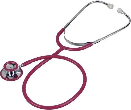 Veridian Healthcare 05-11504 Heritage Series Chrome-Plated Zinc Alloy Dual Head Stethoscope, Burgundy, Boxed, Chrome-plated die-cast zinc alloy dual head design offers superior acoustics and features a rotating chestpiece, Color-coordinated non-chill diaphragm retaining ring and bell ring provide added patient comfort, UPC 845717001762 (VERIDIAN0511504 0511504 05 11504 051-1504 0511-504)