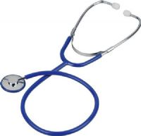 Veridian Healthcare 05-11703 Heritage Series Chrome-Plated Zinc Alloy Nurse Stethoscope, Royal Blue, Boxed, Single head design features a chrome-plated die-cast zinc alloy chestpiece, Color-coordinated non-chill diaphragm retaining ring provides added patient comfort, Three color options make department coding easy, UPC 845717001786 (VERIDIAN0511703 0511703 05 11703 051-1703 0511-703) 