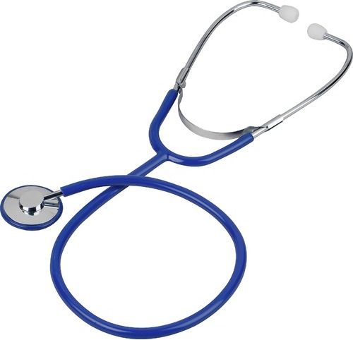 Veridian Healthcare 05-11703 Heritage Series Chrome-Plated Zinc Alloy Nurse Stethoscope, Royal Blue, Boxed, Single head design features a chrome-plated die-cast zinc alloy chestpiece, Color-coordinated non-chill diaphragm retaining ring provides added patient comfort, Three color options make department coding easy, UPC 845717001786 (VERIDIAN0511703 0511703 05 11703 051-1703 0511-703)