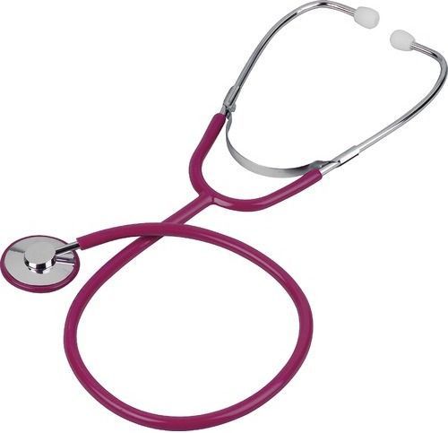 Veridian Healthcare 05-11704 Heritage Series Chrome-Plated Zinc Alloy Nurse Stethoscope, Burgundy, Boxed, Single head design features a chrome-plated die-cast zinc alloy chestpiece, Color-coordinated non-chill diaphragm retaining ring provides added patient comfort, Three color options make department coding easy, UPC 845717001793 (VERIDIAN0511704 0511704 05 11704 051-1704 0511-704)