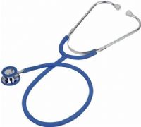 Veridian Healthcare 05-11803 Heritage Series Chrome-Plated Zinc Alloy Pediatric Dual Head Stethoscope, Royal Blue, Boxed, Specifically designed and sized to fit the needs of children and infants, Durable, chrome-plated die-cast zinc alloy chestpiece with color-coordinated non-chill diaphragm retaining ring and bell ring for added comfort to the smallest of patients, UPC 845717001816 (VERIDIAN0511803 0511803 05 11803 051-1803 0511-803) 