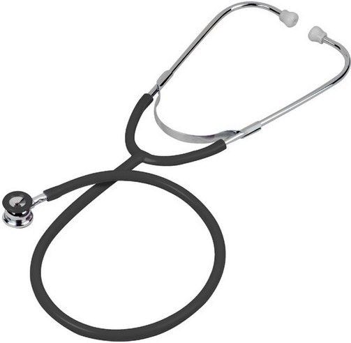 Veridian Healthcare 05-11901 Heritage Series Chrome-Plated Zinc Alloy Newborn Dual Head Stethoscope, Black, Boxed, Durable, chrome-plated die-cast zinc alloy chestpiece with color-coordinated non-chill diaphragm retaining ring (pediatric only) and bell ring for added comfort to the smallest of patients, UPC 845717001830 (VERIDIAN0511901 0511901 05 11901 051-1901 0511-901)