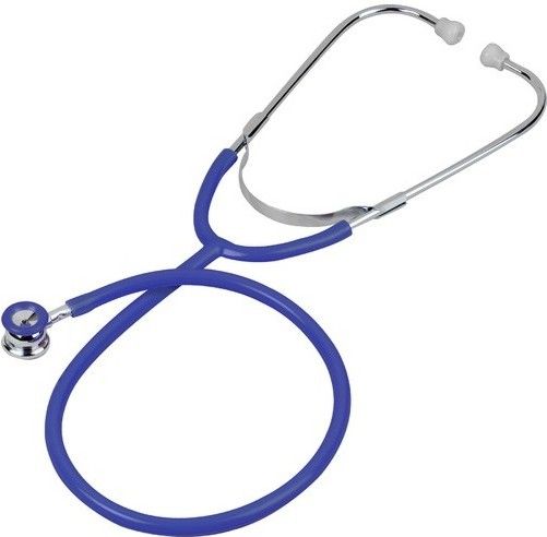 Veridian Healthcare 05-11903 Heritage Series Chrome-Plated Zinc Alloy Newborn Dual Head Stethoscope, Royal Blue, Boxed, Durable, chrome-plated die-cast zinc alloy chestpiece with color-coordinated non-chill diaphragm retaining ring (pediatric only) and bell ring for added comfort to the smallest of patients, UPC 845717001847 (VERIDIAN0511903 0511903 05 11903 051-1903 0511-903)