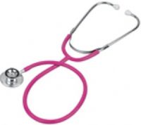 Veridian Healthcare 05-12008 Prism Series Aluminum Dual Head Stethoscope, Magenta, Boxed, Lightweight anodized aluminum rotating chestpiece with color-coordinating diaphragm retaining ring and bell ring, Latex-Free, Tube length 22"/total length 30", Includes: Magenta stethoscope with soft vinyl eartips and spare set of mushroom eartips, UPC 845717001915 (VERIDIAN0512008 0512008 05 12008 0512-008 051-2008) 