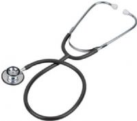 Veridian Healthcare 05-12101 Prism Series Aluminum Dual Head Stethoscope, Black, Slider Pack, Lightweight anodized aluminum rotating chestpiece with color-coordinating diaphragm retaining ring and bell ring, Latex-Free, Tube length 22"/total length 30", Includes: Black stethoscope with soft vinyl eartips and spare set of mushroom eartips, UPC 845717001960 (VERIDIAN0512101 0512101 05 12101 051-2101 0512-101) 