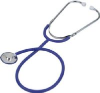 Veridian Healthcare 05-12303 Prism Series Aluminum Single Head Nurse Stethoscope, Royal Blue, Boxed Pack, Lightweight anodized aluminum chestpiece with color-coordinating diaphragm retaining ring, Latex-Free, Tube length 22"/total length 30", Includes: Royal Blue stethoscope with soft vinyl eartips and spare set of mushroom eartips, UPC 845717002080 (VERIDIAN0512303 0512303 05 12303 051-2303 0512-303) 