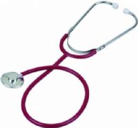 Veridian Healthcare 05-12304 Prism Series Aluminum Single Head Nurse Stethoscope, Burgundy, Boxed Pack, Lightweight anodized aluminum chestpiece with color-coordinating diaphragm retaining ring, Latex-Free, Tube length 22"/total length 30", Includes: Burgundy stethoscope with soft vinyl eartips and spare set of mushroom eartips, UPC 845717002097 (VERIDIAN0512304 0512304 05 12304 051-2304 0512-304) 