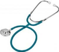 Veridian Healthcare 05-12313 Prism Series Aluminum Single Head Nurse Stethoscope, Teal, Boxed Pack, Lightweight anodized aluminum chestpiece with color-coordinating diaphragm retaining ring, Latex-Free, Tube length 22"/total length 30", Includes: Teal stethoscope with soft vinyl eartips and spare set of mushroom eartips, UPC 845717002158 (VERIDIAN0512313 0512313 05 12313 051-2313 0512-313) 