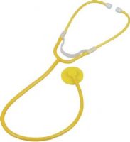 Veridian Healthcare 05-13514 Single Patient Use Disposable Stethoscope, Yellow, Disposable design helps prevent cross-contamination in infectious situations, Features a plastic binaural, ultra-sensitive plastic chestpiece and latex-free vinyl tubing, Latex-Free, Tube length 22"/total length 30", UPC 845717002295 (VERIDIAN0513514 05 13514 0513514 051-3514 0513-514) 