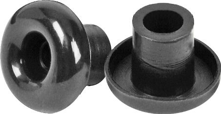 Veridian Healthcare 06-165 Universal Mushroom Eartips, Pair, Black, Replacement part for Veridian Stethoscopes, Soft rubber, UPC 845717002394 (VERIDIAN06165 06 165 06165 061-65)