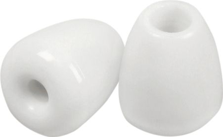 Veridian Healthcare 06-172 Universal Soft Vinyl Eartips, Pair, White, Replacement part for Veridian Stethoscopes, UPC 845717002431 (VERIDIAN06172 06 172 06172 061-72)