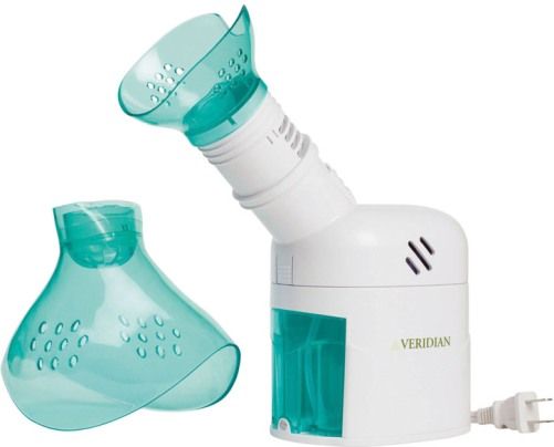 Veridian Healthcare 11-525 Steam Inhaler and Beauty Mask, Provides natural, safe and effective therapy to relieve symptoms due to: allergies, bronchitis, colds, flu, laryngitis, rhinitis, sinusitis and more, Included beauty mask option is ideal for aromatherapy and facial treatments, Variable steam adjustment settings allow the user to control their treatment, UPC 845717002868 (VERIDIAN11525 11525 11 525 115-25)
