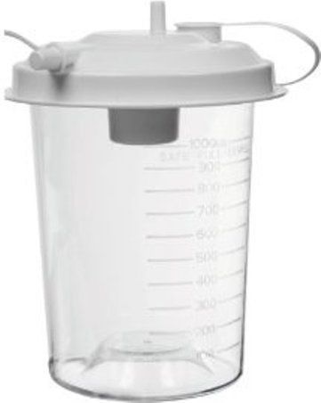 Veridian Healthcare 11-603 Suction Pump Disposable 800 cc Collection Jar with Lid; To be used with Veridian Suction Pump Tabletop Aspirator, UPC 845717116039 (VERIDIAN11603 VERIDIAN 11-603)
