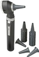 Veridian Healthcare 12-13301 KaWe Piccolight F.O. Black Otoscope, Night, Lightweight, plastic design with convenient pocket clip, First-class fiber optic illumination, 2.5V bright white xenon lamp, Illuminant lifespan approx. 20 hrs., Illumination intensity over 15000 Lux, Pivoting 3X lens magnification, Connection port for pneumatic test, UPC 845717133029 (VERIDIAN1213301 1213301 121-3301 1213-301 12133-01) 