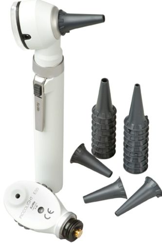 Veridian Healthcare 12-31005 KaWe Piccolight C/E50 Light Grey Set, Stone, Set includes: Complete otoscope with lamp, ophthalmoscope head with lamp, tube of ten 2.5 mm and ten 4.0 mm disposable specula, canvas storage pouch and two-year warranty (excludes lamp and batteries), UPC 845717310055 (VERIDIAN1231005 1231005 12 31005 123-1005 1231-005 1231-005)