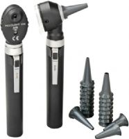 Veridian Healthcare 12-33401 KaWe Piccolight Fiber Optic/E56 Black Set, Night, Set includes: Complete otoscope with lamp, complete ophthalmoscope with lamp, tube of ten 2.5 mm and ten 4.0 mm disposable specula, hard-plastic storage box with foam-lining and two-year warranty (excludes lamp and batteries), UPC 845717310017 (VERIDIAN1233401 1233401 12 33401 123-3401 1233-401 1233-401) 