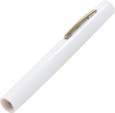 Veridian Healthcare 14-820 Disposable Plastic Penlight, 6 per Pack, Professional-grade instrument for general exam, High-intensity exam light for physicians, nurses and EMTs, Lightweight plastic outer casing featuring a convenient pocket clip activation, Sealed long-life battery included, UPC 845717002912 (VERIDIAN14820 14820 14 820 148-20)