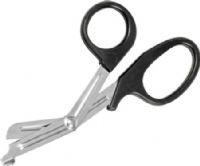 Veridian Healthcare 14-83001 Paramedic Shears/Utility Scissors, 7-1/2", Black, Comfortable contoured ABS plastic handle, serrated blade edge and blunt tip delivers high-performance cutting with complete control and accuracy, Durable surgical stainless steel blades withstand the rigors of repeated use under the most demanding conditions, Autoclavable up to 290ºF, UPC 845717002950 (VERIDIAN1483001 1483001 14 83001 148-3001 1483-001) 