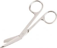 Veridian Healthcare 14-841 Lister 4-1/2" Bandage Scissors, Floor-grade instruments provide optimum balance and control, perfect for everyday applications, Strong surgical stainless steel construction provides high-precision cutting, fingertip control and secure grasping, Designed to meet the demanding needs of nurses, EMTs and medical students, UPC 845717003001 (VERIDIAN14841 14 841 14841 148-41) 