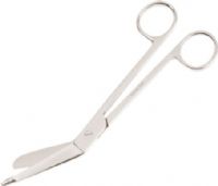 Veridian Healthcare 14-842 Lister 7-1/4" Bandage Scissors, Floor-grade instruments provide optimum balance and control, perfect for everyday applications, Strong surgical stainless steel construction provides high-precision cutting, fingertip control and secure grasping, Designed to meet the demanding needs of nurses, EMTs and medical students, UPC 845717003018 (VERIDIAN14842 14 842 14842 148-42) 