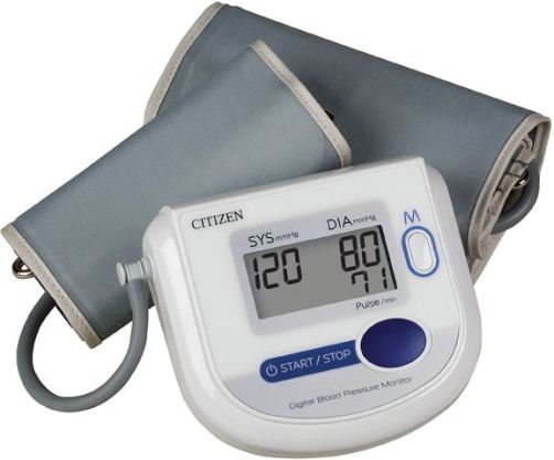 Veridian Healthcare CH-4532 Citizen Arm Digital Blood Pressure Monitor with Adult and Large Adult Cuffs, Fully automatic, one-button operation is easy to use for at-home monitoring, Displays systolic, diastolic and pulse readings simultaneously on a clear LCD display, Latex-Free, UPC 845717004022 (VERIDIANCH4532 CH4532 CH 4532)