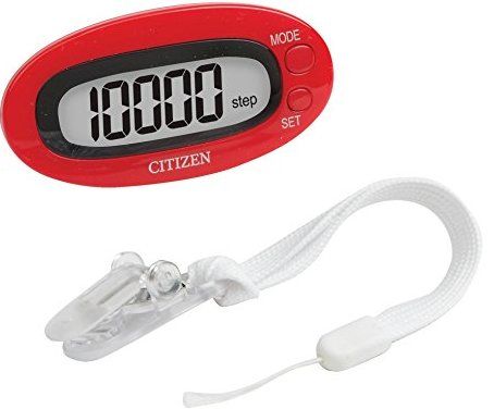 Veridian Healthcare TW-310R Citizen Digital Pocket Pedometer - Red; Easy to set up and use; One-day memory recall helps keep track of fitness goals; 3-D sensor technology ensures accuracy; UPC 047239950331 (VERIDIANTW310R VERIDIAN TW-310R)